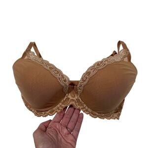 Natori Feathers T-Shirt Bra Cafe Women's Size 34DDD Style 730023 MSRP $68